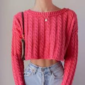 Free people cable knit sweater